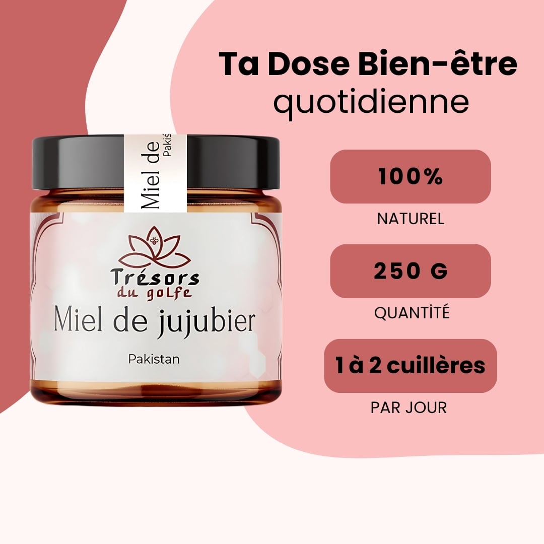 Miel de Jujubier du Pakistan - Premium – 250g trésors du golfe