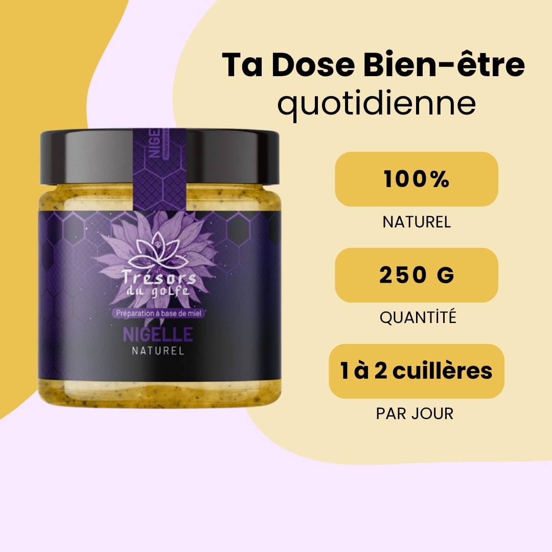 Miel de Nigelle et Curcuma – 250g Kanz Shifae