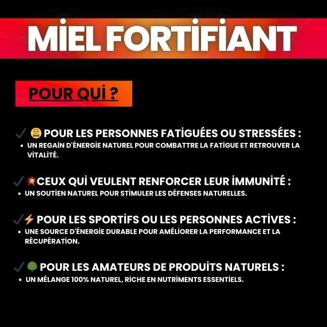 Miel Fortifiant 250G - Miel fortifiant à la gelée royale et pollen trésors du golfe