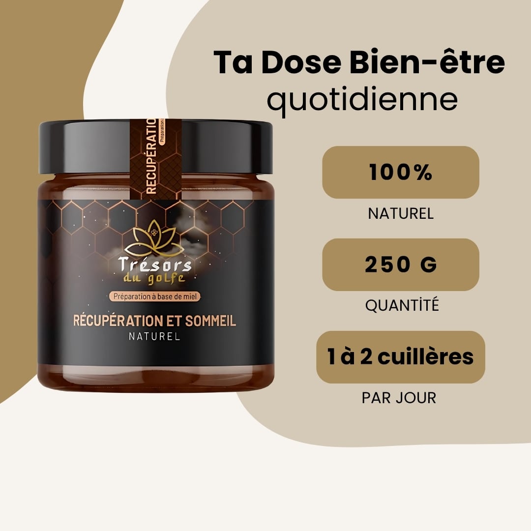 Miel Récupération et Sommeil - 250G trésors du golfe